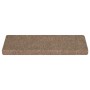 Alfombrilla de escalera 15 uds tela punzonada crema 65x21x4 cm de vidaXL, Alfombrillas para escalones - Ref: Foro24-326190, P...