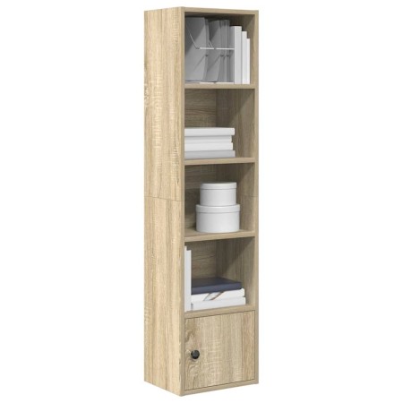 Estantería de madera de ingeniería roble sonoma 31x24x127 cm en Librerías y estanterías | Comprar online en Foru.es