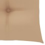 Sillas de jardín 4 uds madera maciza de teca con cojines beige de vidaXL, Sillas de jardín - Ref: Foro24-3065635, Precio: 395...