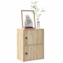 Estantería de madera de ingeniería roble sonoma 40x24x52 cm en Librerías y estanterías | Comprar online en Foru.es