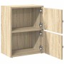 Estantería de madera de ingeniería roble sonoma 40x24x52 cm en Librerías y estanterías | Comprar online en Foru.es