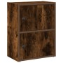 Estantería de madera de ingeniería roble ahumado 40x24x52 cm en Librerías y estanterías | Comprar online en Foru.es