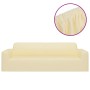 Funda elástica para sillón de 3 plazas poliéster jersey crema de vidaXL, Fundas - Ref: Foro24-332946, Precio: 25,59 €, Descue...