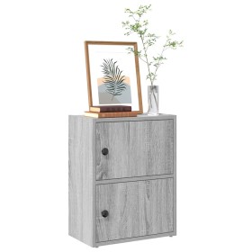Estantería de madera de ingeniería gris sonoma 40x24x52 cm en Librerías y estanterías | Comprar online en Foru.es