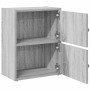 Estantería de madera de ingeniería gris sonoma 40x24x52 cm en Librerías y estanterías | Comprar online en Foru.es