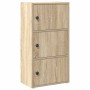 Estantería de madera de ingeniería roble sonoma 40x24x77 cm en Librerías y estanterías | Comprar online en Foru.es