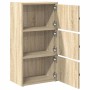 Estantería de madera de ingeniería roble sonoma 40x24x77 cm en Librerías y estanterías | Comprar online en Foru.es