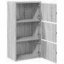 Estantería madera de ingeniería gris sonoma 40x24x77 cm en Librerías y estanterías | Comprar online en Foru.es