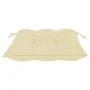 Sillas de jardín 4 uds madera teca con cojines crema blanco de vidaXL, Sillas de jardín - Ref: Foro24-3065634, Precio: 357,01...