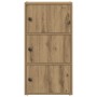 Estantería de madera de ingeniería roble artisan 40x24x77 cm en Librerías y estanterías | Comprar online en Foru.es