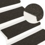 Alfombrilla de escaleras 15 uds punzonada antracita 65x21x4 cm de vidaXL, Alfombrillas para escalones - Ref: Foro24-326189, P...