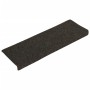 Alfombrilla de escaleras 15 uds punzonada antracita 65x21x4 cm de vidaXL, Alfombrillas para escalones - Ref: Foro24-326189, P...