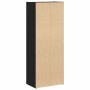 Estantería de madera de ingeniería roble negro 40x24x102 cm en Librerías y estanterías | Comprar online en Foru.es