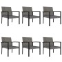 Juego de comedor para jardín 7 piezas ratán sintético gris de vidaXL, Conjuntos de jardín - Ref: Foro24-3065715, Precio: 418,...