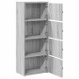 Estantería madera de ingeniería gris sonoma 40x24x102 cm en Librerías y estanterías | Comprar online en Foru.es