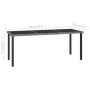 Juego de comedor para jardín 7 piezas ratán sintético gris de vidaXL, Conjuntos de jardín - Ref: Foro24-3065703, Precio: 494,...