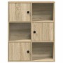Estantería madera de ingeniería roble sonoma 60x24x76,5 cm en Librerías y estanterías | Comprar online en Foru.es