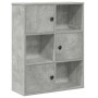Estantería de madera de ingeniería gris hormigón 60x24x76,5 cm en Librerías y estanterías | Comprar online en Foru.es