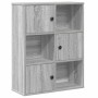Estantería madera de ingeniería gris sonoma 60x24x76,5 cm en Librerías y estanterías | Comprar online en Foru.es