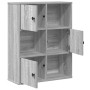 Estantería madera de ingeniería gris sonoma 60x24x76,5 cm en Librerías y estanterías | Comprar online en Foru.es