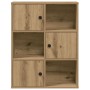 Estantería de madera de ingeniería roble artisan 60x24x76,5 cm en Librerías y estanterías | Comprar online en Foru.es