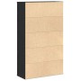 Estantería de madera de ingeniería roble negro 60x24x101,5 cm en Librerías y estanterías | Comprar online en Foru.es