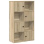 Estantería de madera de ingeniería roble sonoma 60x24x101,5 cm en Librerías y estanterías | Comprar online en Foru.es