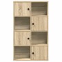 Estantería de madera de ingeniería roble sonoma 60x24x101,5 cm en Librerías y estanterías | Comprar online en Foru.es