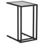 Mesa auxiliar de ordenador vidrio transparente negro 50x35x65cm de vidaXL, Mesas auxiliares - Ref: Foro24-331650, Precio: 46,...