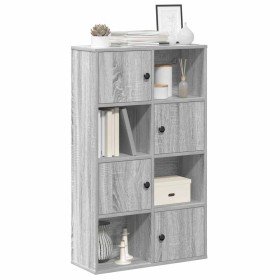 Estantería madera de ingeniería gris sonoma 60x24x101,5 cm en Librerías y estanterías | Comprar online en Foru.es