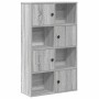 Estantería madera de ingeniería gris sonoma 60x24x101,5 cm en Librerías y estanterías | Comprar online en Foru.es