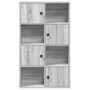 Estantería madera de ingeniería gris sonoma 60x24x101,5 cm en Librerías y estanterías | Comprar online en Foru.es