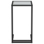 Mesa auxiliar de ordenador vidrio transparente negro 50x35x65cm de vidaXL, Mesas auxiliares - Ref: Foro24-331650, Precio: 46,...