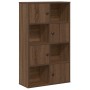 Estantería de madera de ingeniería marrón roble 60x24x101,5 cm en Librerías y estanterías | Comprar online en Foru.es