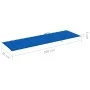 Lounger with royal blue impregnated pine wood cushion by vidaXL, Loungers - Ref: Foro24-3065829, Price: 127,20 €, Discount: %