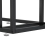 Mesa auxiliar de ordenador vidrio transparente negro 50x35x65cm de vidaXL, Mesas auxiliares - Ref: Foro24-331650, Precio: 46,...