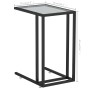 Mesa auxiliar de ordenador vidrio transparente negro 50x35x65cm de vidaXL, Mesas auxiliares - Ref: Foro24-331650, Precio: 46,...
