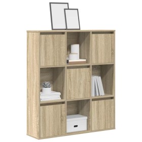 Estantería de madera de ingeniería roble sonoma 89x24x101,5 cm en Librerías y estanterías | Comprar online en Foru.es