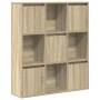 Estantería de madera de ingeniería roble sonoma 89x24x101,5 cm en Librerías y estanterías | Comprar online en Foru.es