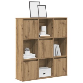 Estantería de madera de ingeniería roble artisan 89x24x101,5 cm en Librerías y estanterías | Comprar online en Foru.es