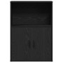 Librería de madera contrachapada roble negro 60x24x85 cm en Librerías y estanterías | Comprar online en Foru.es