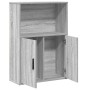 Estantería de madera de ingeniería gris sonoma 60x24x85 cm en Librerías y estanterías | Comprar online en Foru.es