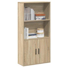 Estantería de madera de ingeniería roble sonoma 60x24x120 cm en Librerías y estanterías | Comprar online en Foru.es