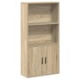 Estantería de madera de ingeniería roble sonoma 60x24x120 cm en Librerías y estanterías | Comprar online en Foru.es