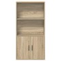 Estantería de madera de ingeniería roble sonoma 60x24x120 cm en Librerías y estanterías | Comprar online en Foru.es