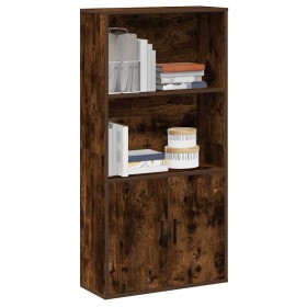 Estantería madera de ingeniería roble ahumado 60x24x120 cm en Librerías y estanterías | Comprar online en Foru.es