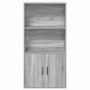 Estantería madera de ingeniería gris sonoma 60x24x120 cm en Librerías y estanterías | Comprar online en Foru.es