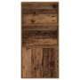 Estantería madera de ingeniería color envejecido 60x24x120 cm en Librerías y estanterías | Comprar online en Foru.es
