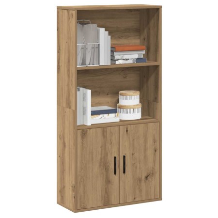 Estantería de madera de ingeniería roble artisan 60x24x120 cm en Librerías y estanterías | Comprar online en Foru.es