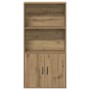 Estantería de madera de ingeniería roble artisan 60x24x120 cm en Librerías y estanterías | Comprar online en Foru.es